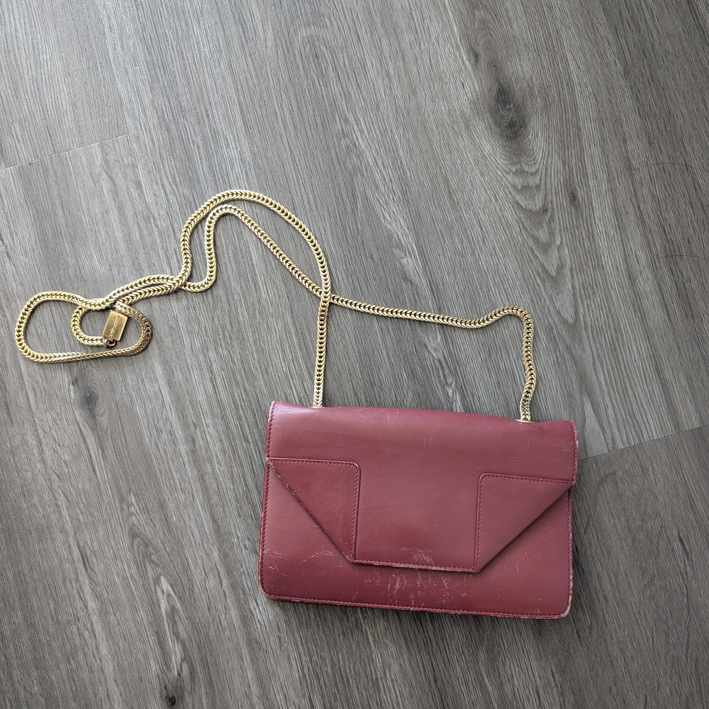 YSL Saint Laurent Red Betty Bag w/ Gold Hardware
